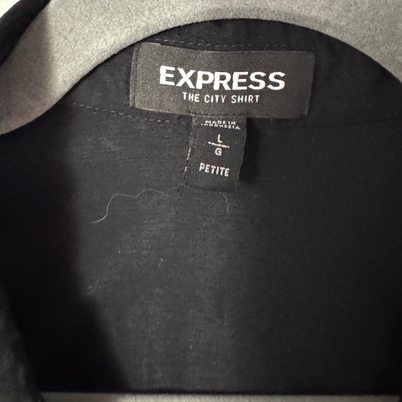 Express The City Shirt Black Button Down Sleeveless Portofino Shirt - Picture 2 of 4